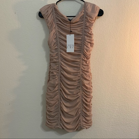 ZARA Nude Dress - Picture 3 of 3